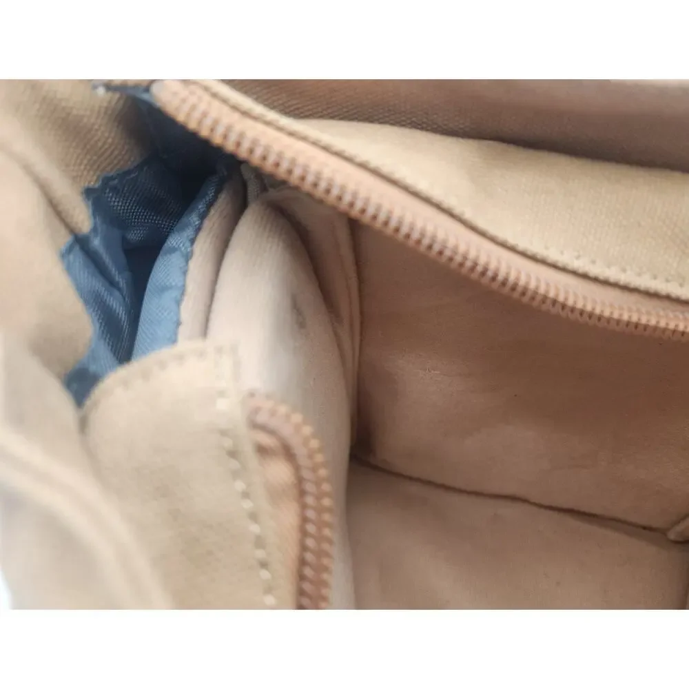 MOACC Canvas Camera Tote Bag Tan Beige Handle and Strap